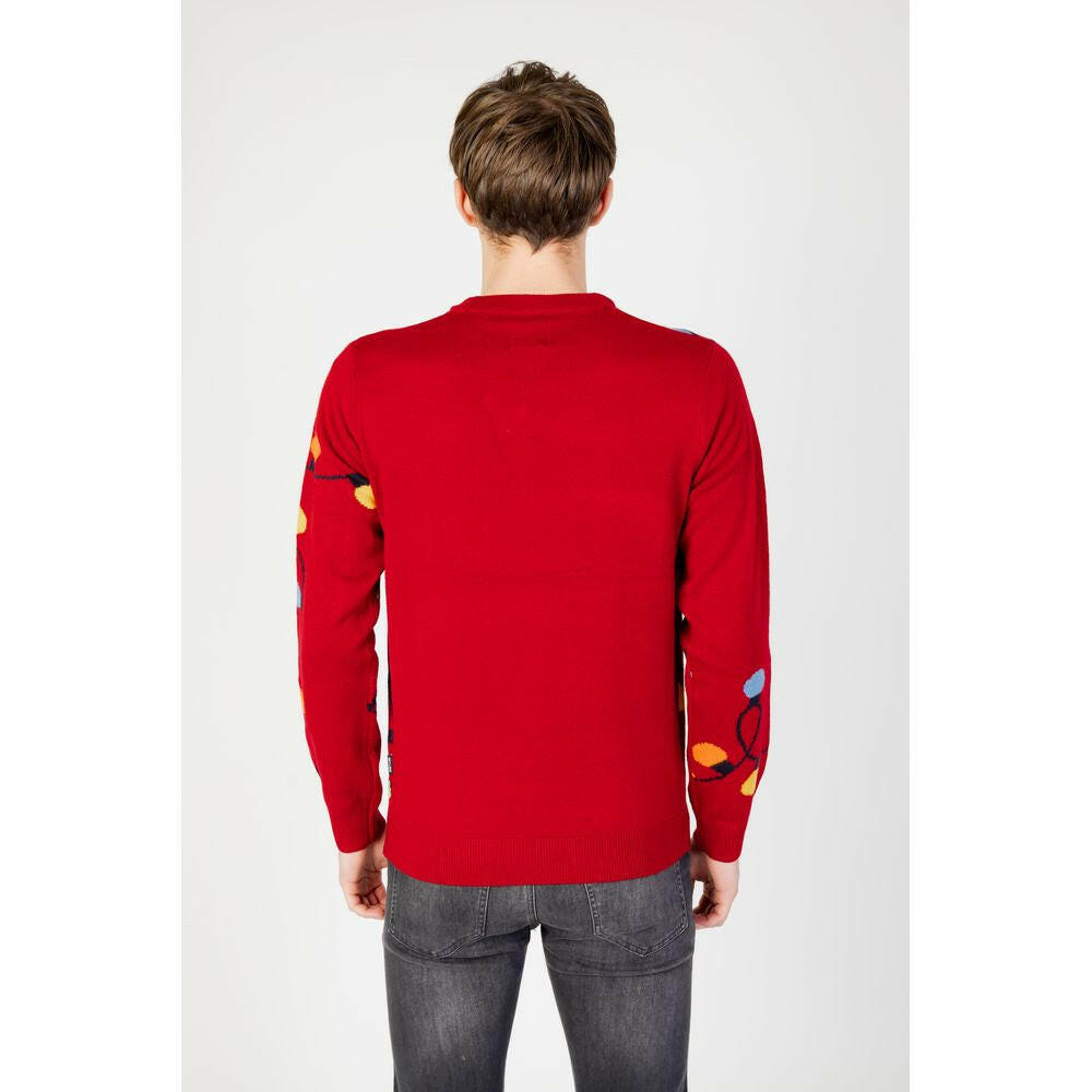 Only &amp; Sons rotes Marabou-Sweatshirt