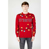 Only &amp; Sons rotes Marabou-Sweatshirt