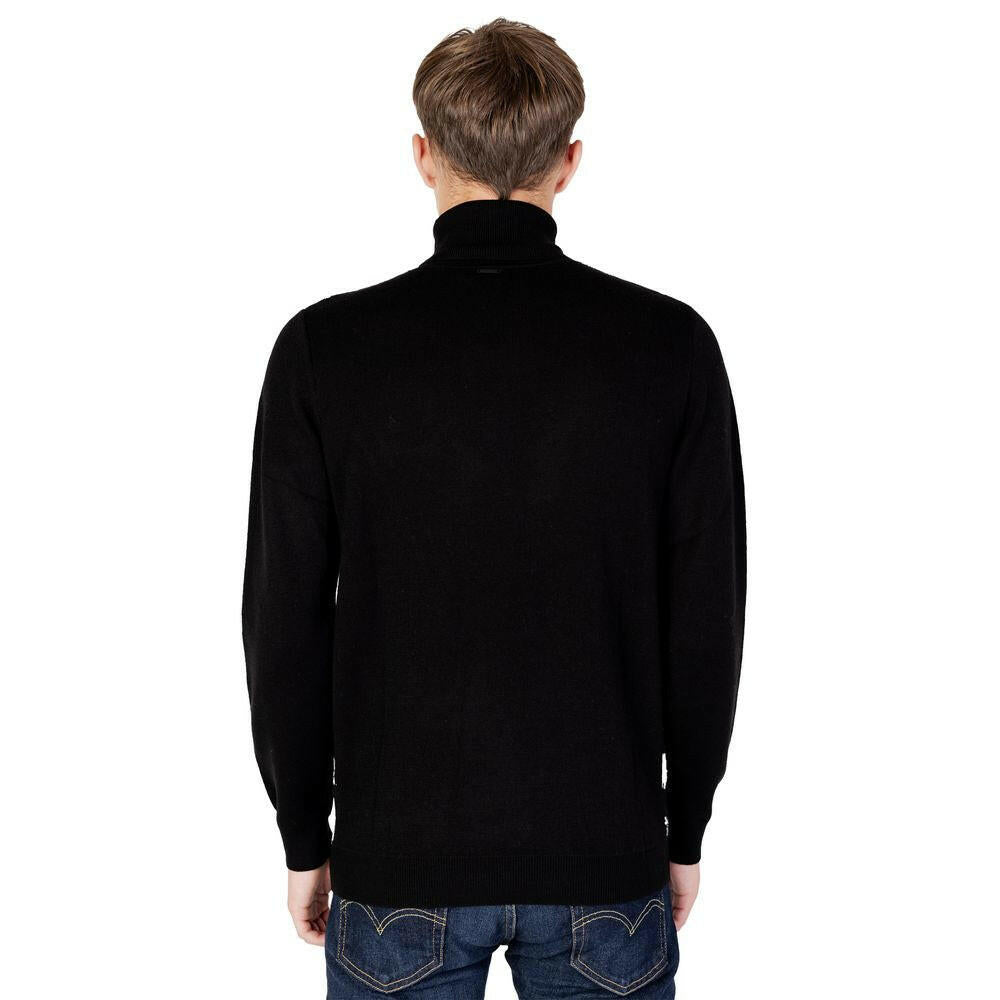 Antony Morato Black Wool Turtleneck