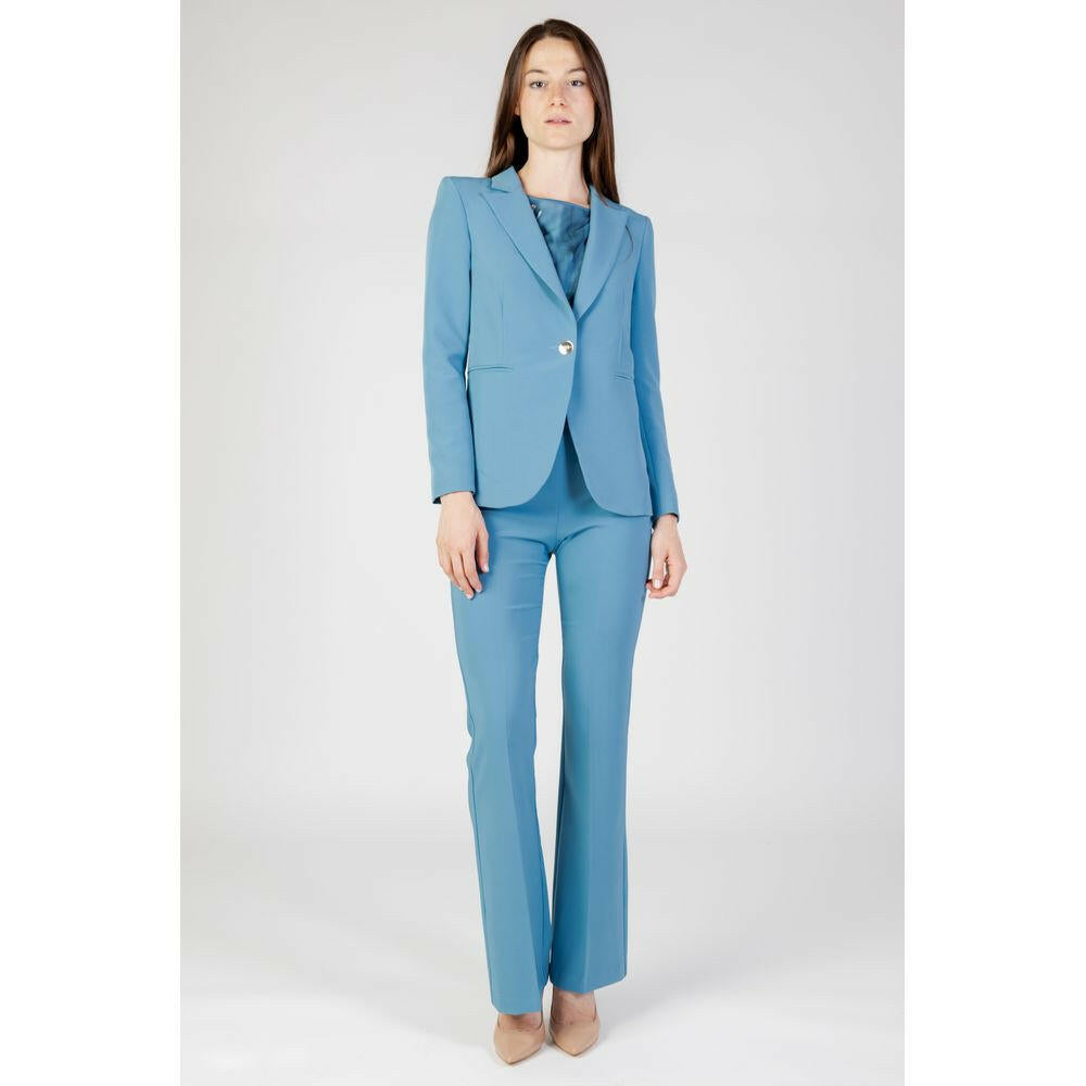 Rinascimento Turquoise Polyester Blazer