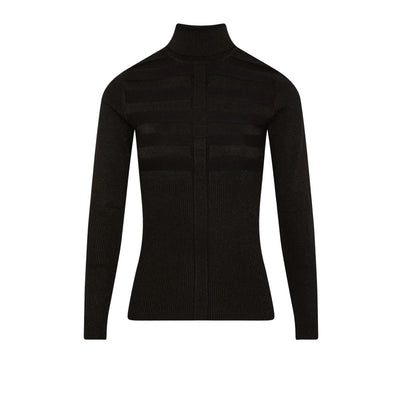 Morgan De Toi Black Viscose Turtleneck