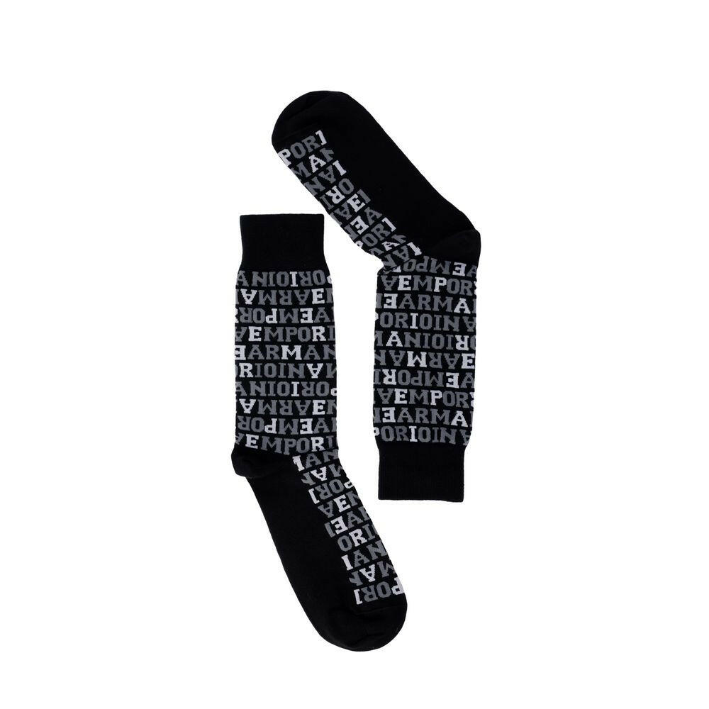 Emporio Armani Underwear Black Cotton Socks