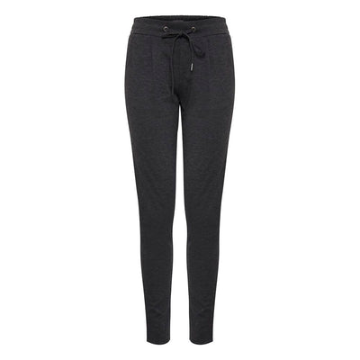 ICHI Gray Polyester Casual Pants