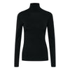 ICHI Black Viscose Turtleneck