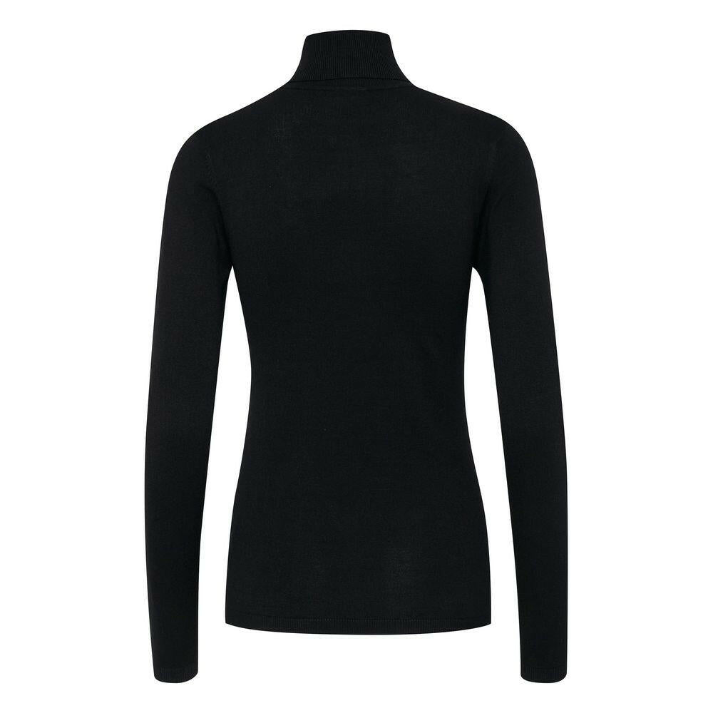 ICHI Black Viscose Turtleneck