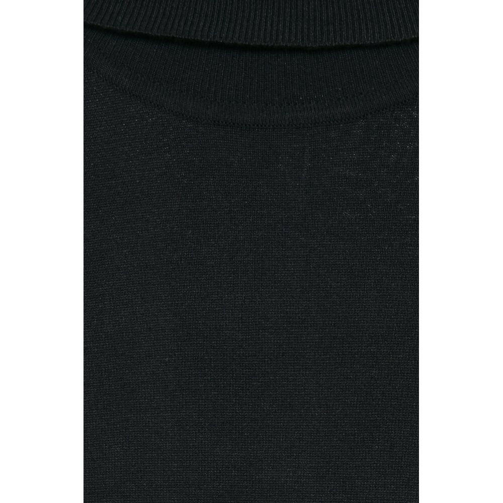ICHI Black Viscose Turtleneck