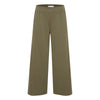 ICHI Green Recycled Polyester Flared Pants