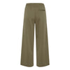 ICHI Green Recycled Polyester Flared Pants