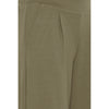ICHI Green Recycled Polyester Flared Pants