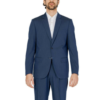 Antony Morato Blue Polyester Blazer