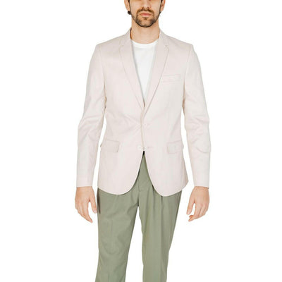 Antony Morato Cream Cotton Blazer
