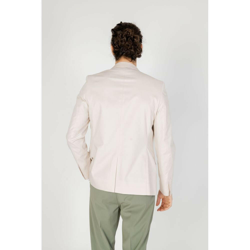 Antony Morato Cream Cotton Blazer