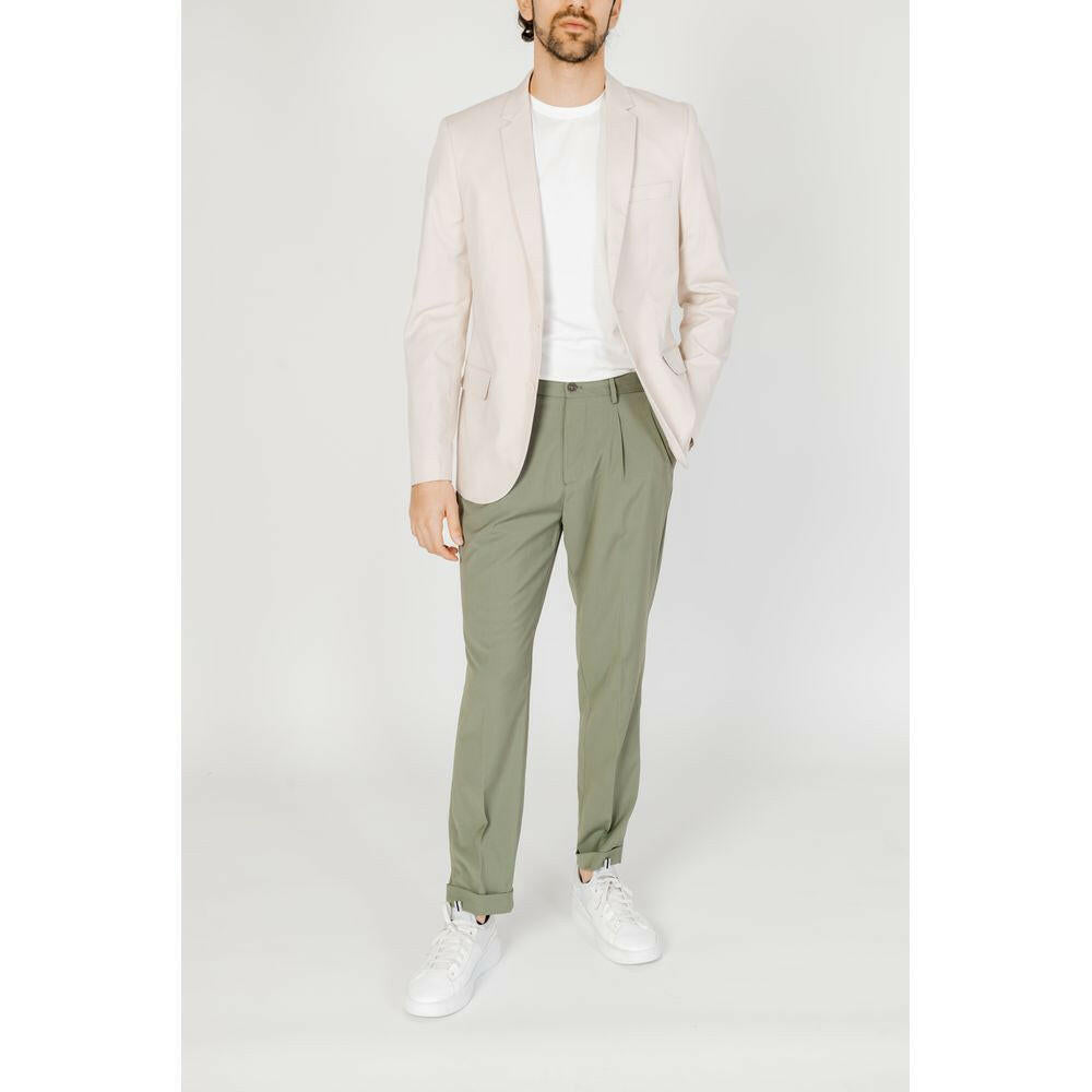 Antony Morato Cream Cotton Blazer