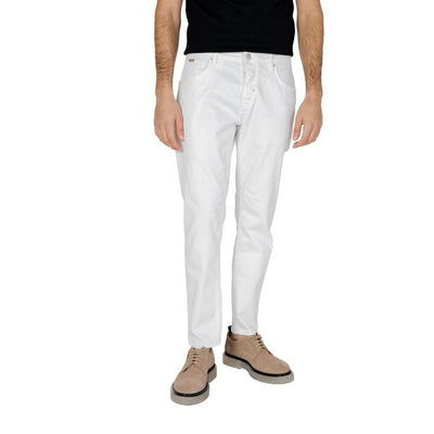 Antony Morato Weiße Baumwoll-Skinny-Jeans