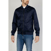 Hamaki-Ho Blue Polyester Bomber