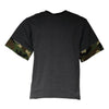 Dolce &amp; Gabbana Dunkelgraues Camouflage-T-Shirt mit Rundhalsausschnitt