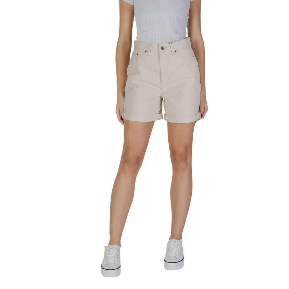 B.Young Beige Cotton Shorts
