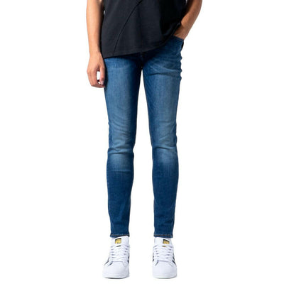 Jack Jones blaue Baumwoll-Skinny-Jeans