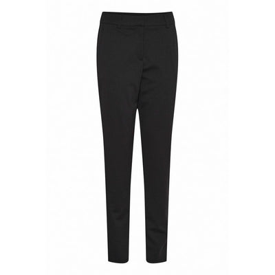 ICHI Black Recycled Polyester Dress Pants