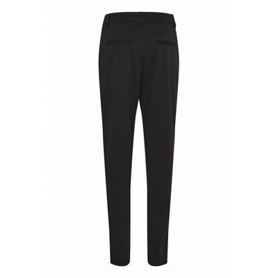 ICHI Black Recycled Polyester Dress Pants