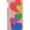 Dolce & Gabbana Pink Leather Heart Phone Cover
