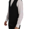 Dolce & Gabbana Black STAFF Cotton Striped Vest