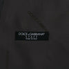 Dolce &amp; Gabbana Graue STAFF-Weste aus gestreifter Baumwolle