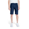 Antony Morato Blue Linen Bermuda Shorts