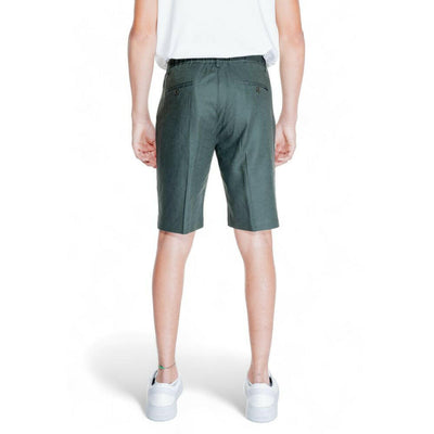 Antony Morato Green Linen Bermuda Shorts