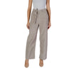 Only Beige Cotton Casual Pants