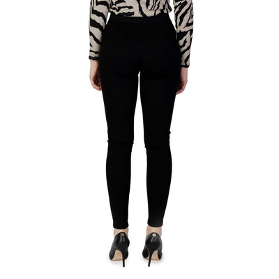 Nur schwarze Viskose-Leggings