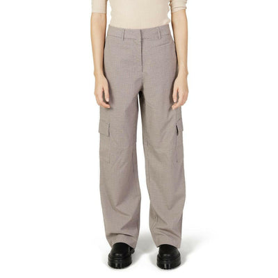 Only Beige Polyester Cargo Pants
