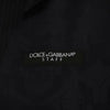 Dolce &amp; Gabbana Schwarze STAFF-Weste aus gestreifter Wolle