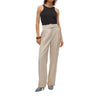 Vero Moda Gray Polyester Casual Pants