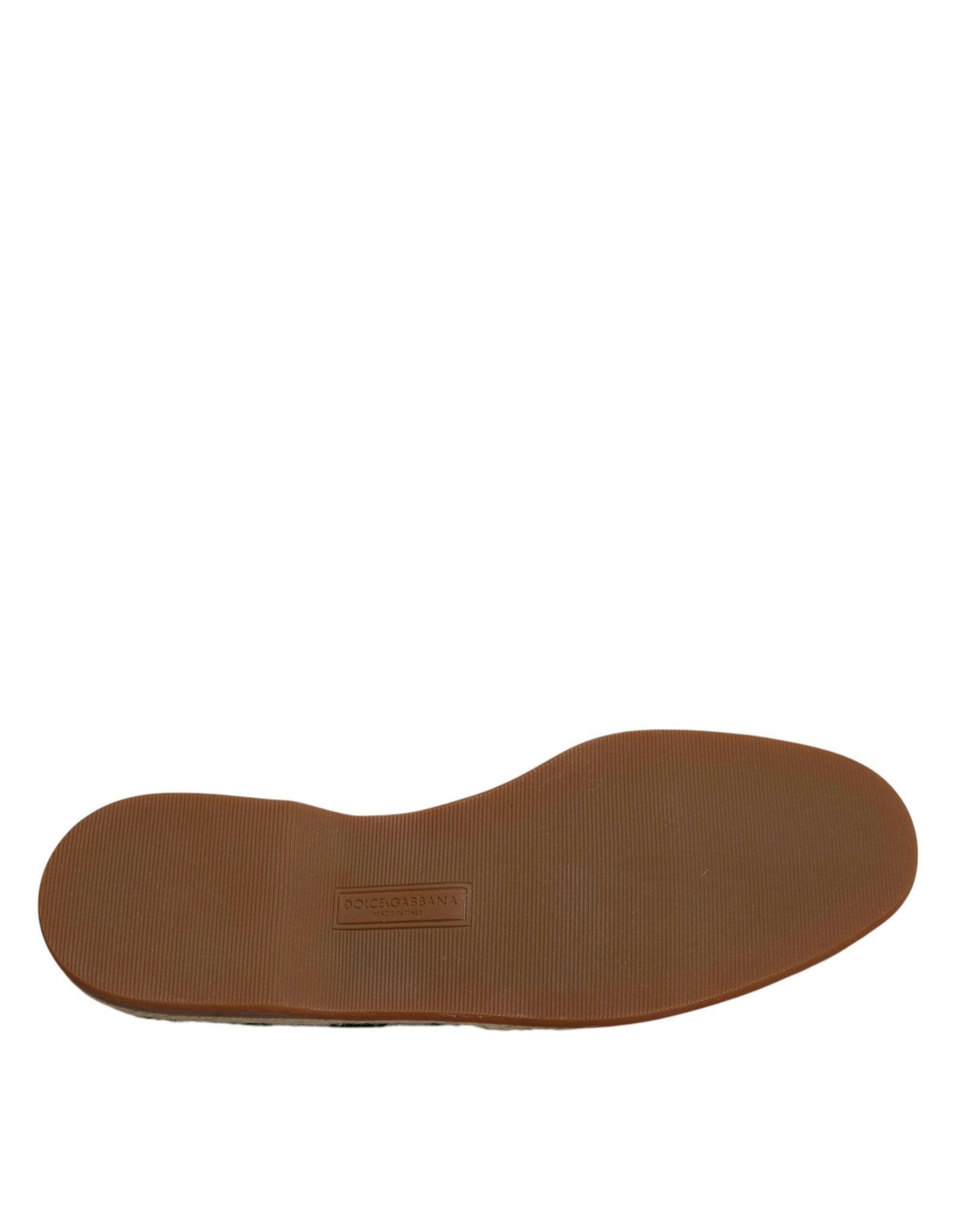 Dolce &amp; Gabbana – Espadrilles zum Hineinschlüpfen mit schwarzen und weißen Streifen