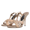 Dolce &amp; Gabbana Beige Keira Slingback-Sandalen
