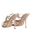 Dolce &amp; Gabbana Beige Keira Slingback-Sandalen