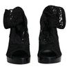Dolce &amp; Gabbana – Schwarze Taormina-Stiefel mit Stretch-Spitze