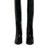 Bottes hautes Vally en cuir verni noir Dolce &amp; Gabbana