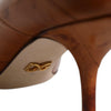 Dolce &amp; Gabbana – Pumps aus braunem Leder mit Kitten Heels
