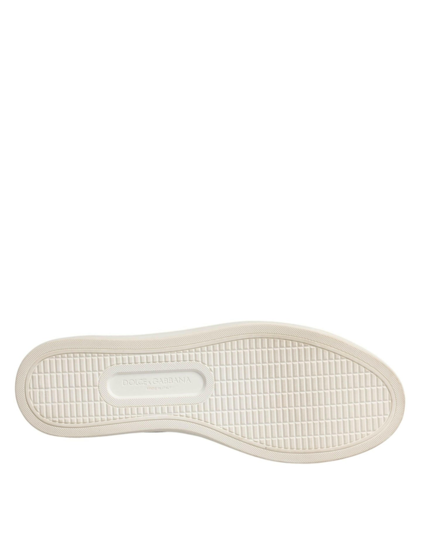 Baskets classiques blanches en cuir de veau Dolce &amp; Gabbana