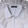 Robe-chemise en popeline de coton blanche Dolce &amp; Gabbana