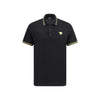 Versace Black Cotton Polo Shirt