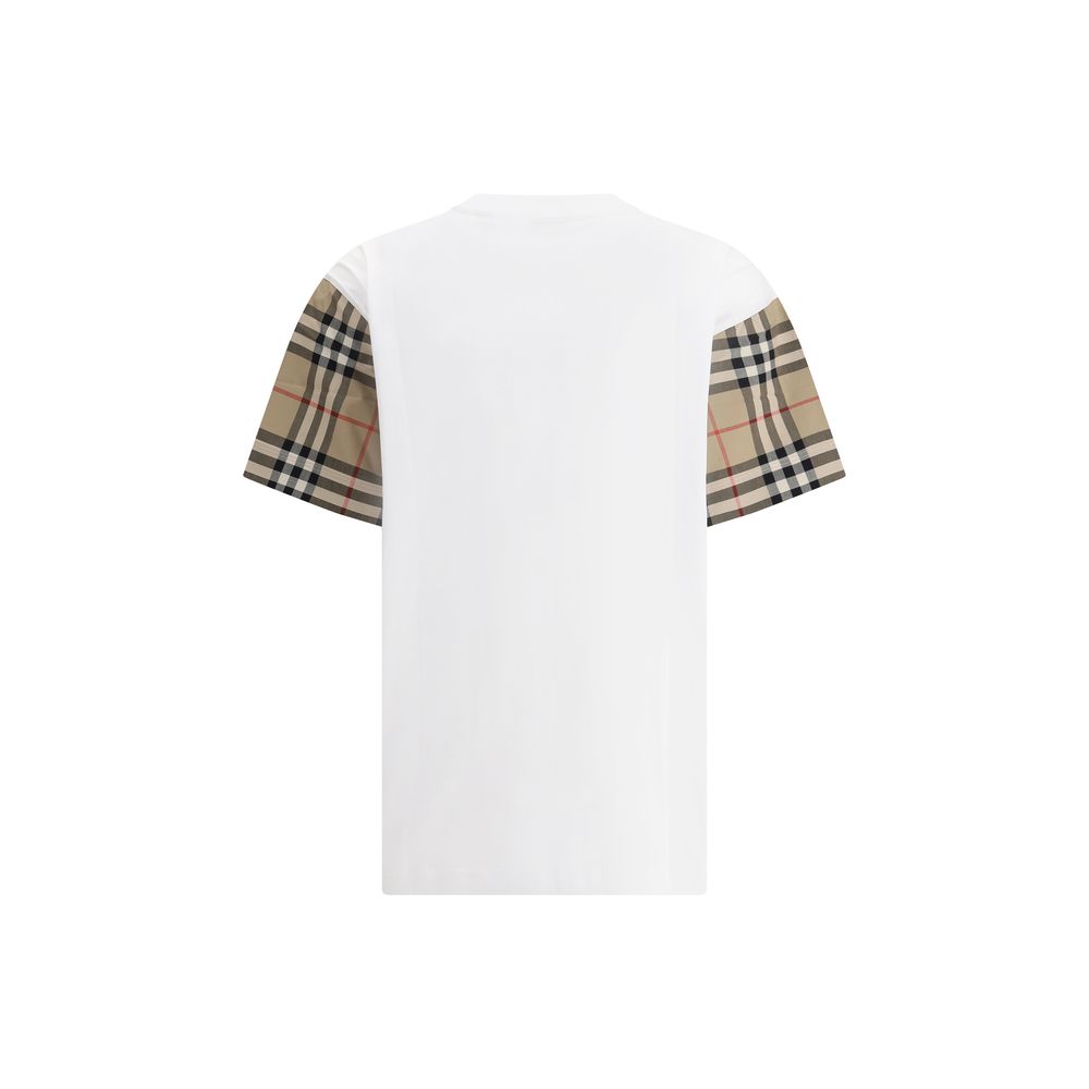 Weißes Baumwoll-T-Shirt von Burberry
