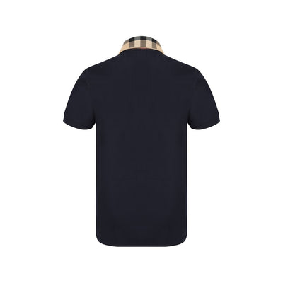 Burberry Blue Cotton Polo Shirt