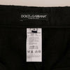 Dolce & Gabbana Black Floral Brocade Capri Pants