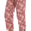 Dolce & Gabbana Pink Floral Brocade Capri Pants