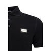 Dolce & Gabbana Black Cotton Polo Shirt