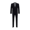Dsquared² Blue Fleece Wool Two-Piece Suit