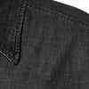 Dolce &amp; Gabbana – Schwarzes Jeanshemd aus Baumwolle mit Knopfleiste und Logo